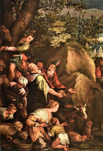 Moïse fait jaillir de l'eau du rocher